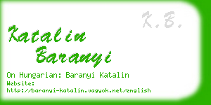 katalin baranyi business card